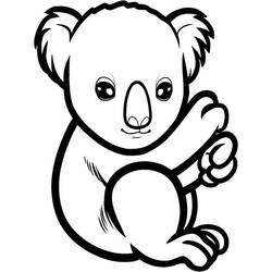 Coloriage Koala (Animaux) #178764 à imprimer et colorier