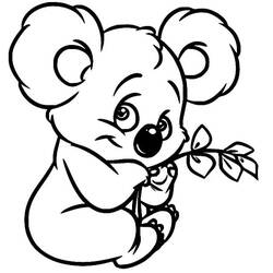 Coloriage Koala (Animaux) #178769 à imprimer et colorier