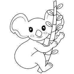 Coloriage Koala (Animaux) #178772 à imprimer et colorier