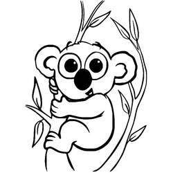 Coloriage Koala (Animaux) #178773 à imprimer et colorier