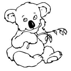 Coloriage Koala (Animaux) #178774 à imprimer et colorier