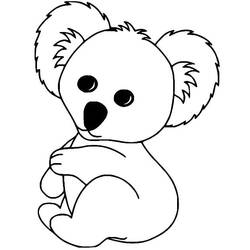 Coloriage Koala (Animaux) #178777 à imprimer et colorier