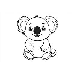 Coloriage Koala (Animaux) #217748 à imprimer et colorier