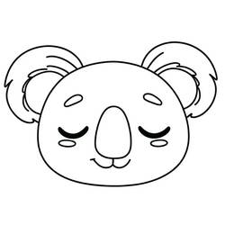 Coloriage Koala (Animaux) #217752 à imprimer et colorier