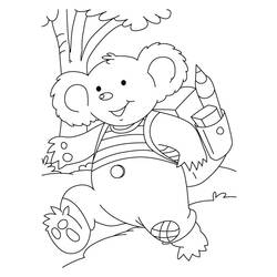 Dessin à colorier: Koala (Animaux) #9329 - Coloriages à Imprimer Gratuits