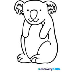 Dessin à colorier: Koala (Animaux) #9380 - Coloriages à Imprimer Gratuits