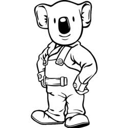 Dessin à colorier: Koala (Animaux) #9450 - Coloriages à Imprimer Gratuits