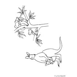 Dessin à colorier: Koala (Animaux) #9473 - Coloriages à Imprimer Gratuits