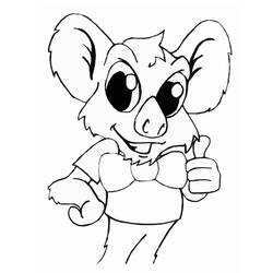 Dessin à colorier: Koala (Animaux) #9478 - Coloriages à Imprimer Gratuits