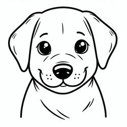 Dessin à colorier: Labrador (Animaux) #220727 - Coloriages à Imprimer Gratuits