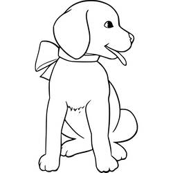 Dessin à colorier: Labrador (Animaux) #220747 - Coloriages à Imprimer Gratuits