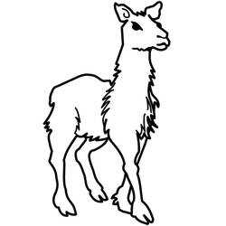 Dessin à colorier: Lama (Animaux) #179545 - Coloriages à Imprimer Gratuits