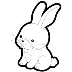Coloriage Lapin (Animaux) #177167 à imprimer et colorier