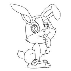 Coloriage Lapin (Animaux) #177168 à imprimer et colorier