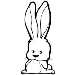 Coloriage Lapin (Animaux) #177175 à imprimer et colorier