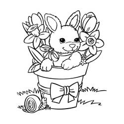 Coloriage Lapin (Animaux) #177180 à imprimer et colorier