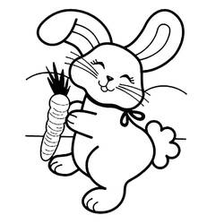 Coloriage Lapin (Animaux) #177183 à imprimer et colorier