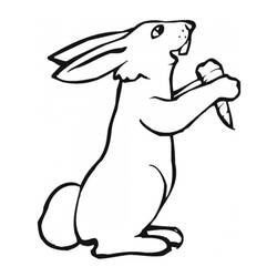 Coloriage Lapin (Animaux) #177187 à imprimer et colorier