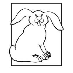 Coloriage Lapin (Animaux) #177188 à imprimer et colorier