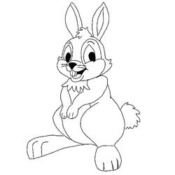 Coloriage Lapin (Animaux) #177189 à imprimer et colorier