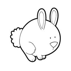 Coloriage Lapin (Animaux) #177193 à imprimer et colorier