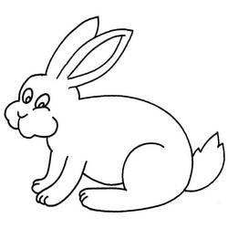 Coloriage Lapin (Animaux) #177198 à imprimer et colorier