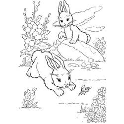 Coloriage Lapin (Animaux) #177199 à imprimer et colorier