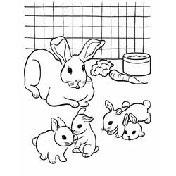 Coloriage Lapin (Animaux) #177200 à imprimer et colorier