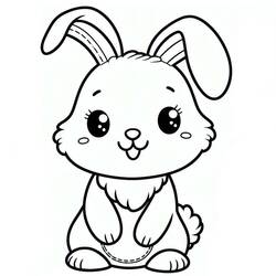 Coloriage Lapin (Animaux) #216897 à imprimer et colorier