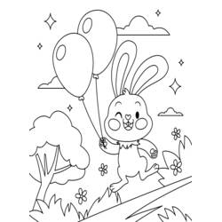 Coloriage Lapin (Animaux) #216900 à imprimer et colorier