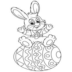 Coloriage Lapin (Animaux) #216906 à imprimer et colorier