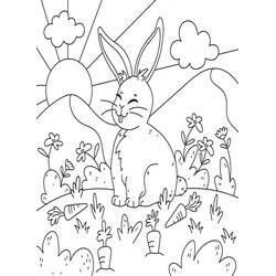 Coloriage Lapin (Animaux) #216908 à imprimer et colorier
