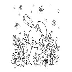 Coloriage Lapin (Animaux) #216909 à imprimer et colorier