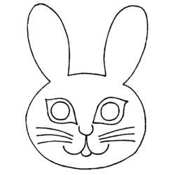 Dessin à colorier: Lapin (Animaux) #9663 - Coloriages à Imprimer Gratuits