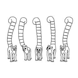 Dessins à colorier: Lémurien - Coloriages à Imprimer Gratuits