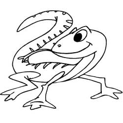 Dessin à colorier: Lézard (Animaux) #179634 - Coloriages à Imprimer Gratuits