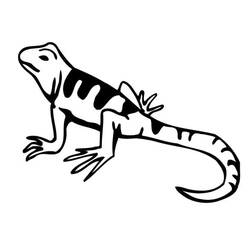 Dessin à colorier: Lézard (Animaux) #179639 - Coloriages à Imprimer Gratuits