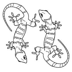 Dessin à colorier: Lézard (Animaux) #179640 - Coloriages à Imprimer Gratuits