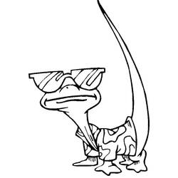Dessin à colorier: Lézard (Animaux) #179646 - Coloriages à Imprimer Gratuits