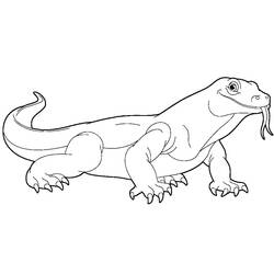 Dessin à colorier: Lézard (Animaux) #179652 - Coloriages à Imprimer Gratuits