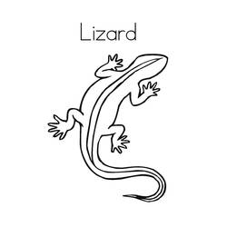 Dessin à colorier: Lézard (Animaux) #217860 - Coloriages à Imprimer Gratuits