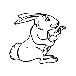 Coloriage Lièvre (Animaux) #209018 à imprimer et colorier