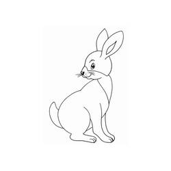 Coloriage Lièvre (Animaux) #209028 à imprimer et colorier