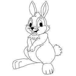 Coloriage Lièvre (Animaux) #209035 à imprimer et colorier