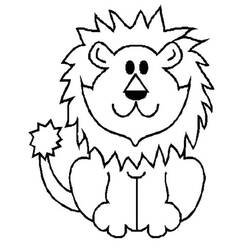 Dessin à colorier: Lion (Animaux) #10281 - Coloriages à Imprimer