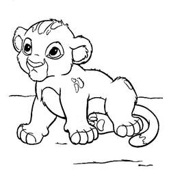 Dessin à colorier: Lion (Animaux) #10283 - Coloriages à Imprimer
