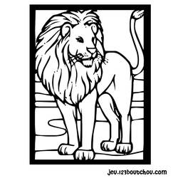 Dessin à colorier: Lion (Animaux) #10289 - Coloriages à Imprimer Gratuits