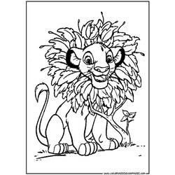 Dessin à colorier: Lion (Animaux) #10312 - Coloriages à Imprimer