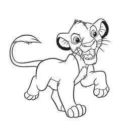 Dessin à colorier: Lion (Animaux) #10314 - Coloriages à Imprimer