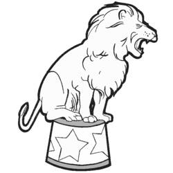 Dessin à colorier: Lion (Animaux) #10320 - Coloriages à Imprimer Gratuits